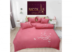 Chăn ga gối vải sợi gỗ Nicolas TN2008