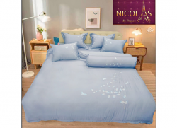 Chăn ga gối vải sợi gỗ Nicolas TN20010