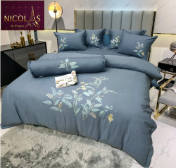 Chăn ga gối vải sợi gỗ Nicolas TN20013