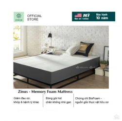 Đệm Zinus Memory Foam Hữu Cơ cao 25cm