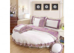 Chăn ga gối Singapore đệm tròn CIRCLE07