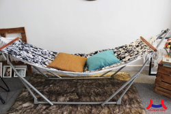 Võng xếp Trường Thọ khung thép vải cotton
