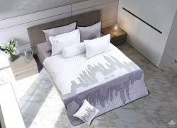 Chăn ga gối sông hồng cao cấp Urban UC21006 200x220cm ga chun
