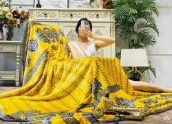 Chăn tuyết đa sắc 2.5kg màu vàng xám