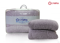 Chăn lông cừu xuất khẩu Olympia chữ vạn màu tím lavender