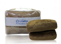 Chăn lông cừu xuất khẩu Olympia vân chìm màu nâu rêu