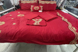(Xả kho) Bộ chăn ga gối Singapore Đế Vương 8 - 10 món DV10292