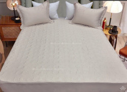 Xả kho bộ ga chun Nicolas màu ghi BGT03