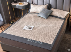 Chiếu điều hòa cao su non Modern viền lụa 180x200, 220x200