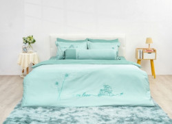 Chăn ga gối sông hồng cao cấp Urban UC22022 ga chun 200x220