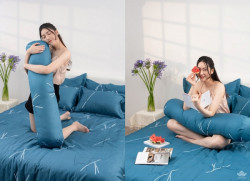Vỏ gối ôm Sông Hồng Basic cotton BC22060