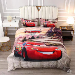 Chăn ga gối Olympia hoạt hình OHH2204 xe đua MCQueen 95