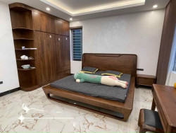 Giường gỗ óc chó cao cấp G-GOC04