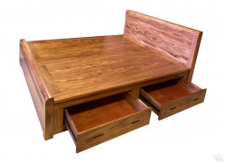 Giường gỗ hương xám G-GHX01
