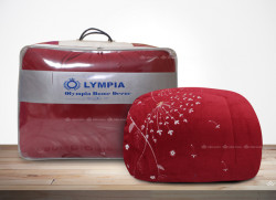 Chăn lông cừu xuất khẩu Olympia Bồ Công Anh màu đỏ