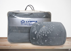 Chăn lông cừu xuất khẩu Olympia Bồ Công Anh màu ghi