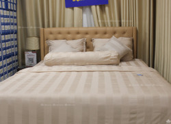 Bộ chăn ga gối lụa Olympia Silk khách sạn màu kem