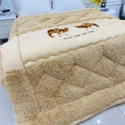  Chăn lông Lạc Đà Tây Tạng màu be