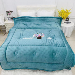  Chăn lông tuyết Tây Tạng màu xanh