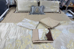 (Xả kho) Bộ chăn ga gối Singapore Đế Vương 8 - 10 món