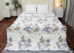 Chăn hè cotton Olympia màu trắng mã OCH02