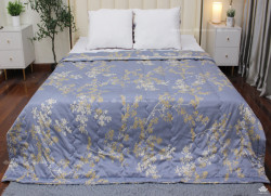 Chăn hè cotton Olympia màu xanh mã OCH04