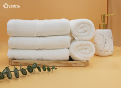 Khăn tắm Olympia Premium Anna màu trắng