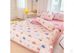 Bộ chăn ga gối hoạt hình đũi trẻ em 5 món 06