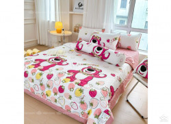 Bộ chăn ga gối hoạt hình đũi trẻ em 5 món 08