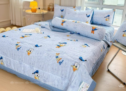 Bộ chăn ga gối hoạt hình đũi trẻ em 5 món 09