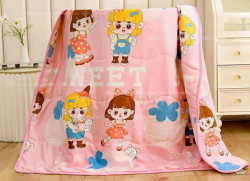 Chăn hè trẻ em cotton đũi mã 08 Bé Gái Sweet