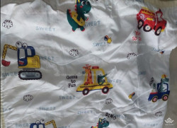Chăn hè trẻ em cotton đũi mã 12 Thế giới xe