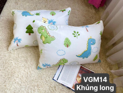 Vỏ gối cotton đũi M14 Khủng long
