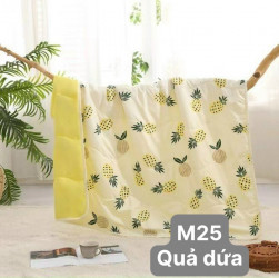 Chăn hè trẻ em cotton đũi mã 25 quả dứa