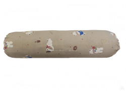 Vỏ gối ôm cotton đũi M3 Gấu nâu