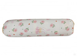 Vỏ gối ôm cotton đũi M13 Tulip hồng