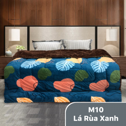 Chăn lông thỏ Olympia xuất nhật mã 10 Lá rùa xanh