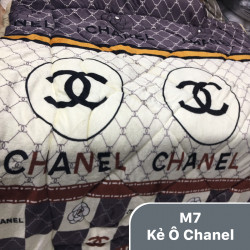 Chăn lông cừu Normal mã 07 Kẻ ô chanel