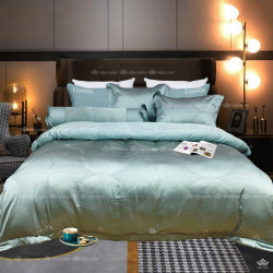 Chăn ga gối Singapore Pyeoda LCHARME gấm 7 món PL12