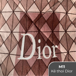 Chăn lông cừu Normal mã 11 kẻ thoi dior