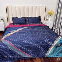 Bộ chăn ga gối lụa tơ tằm cao cấp King luxury 23