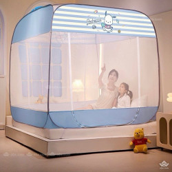 Màn chụp cao cấp 2 cửa có viền đỉnh rộng Thỏ Pochacco DN03