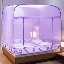Màn chụp cao cấp nhập khẩu 2 cửa đỉnh to hình Sóc viền tím