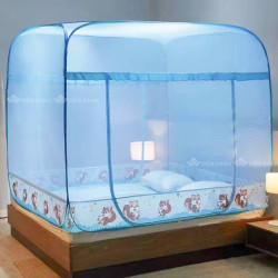 Màn chụp cao cấp nhập khẩu 2 cửa đỉnh to hình Sóc viền xanh