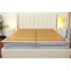 Chiếu Trúc Thanh Hương Trúc Trúc đá viền lụa - gập 2 (nan dẹt)
