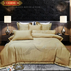 Chăn ga gối Singapore Pyeoda LCHARME gấm 7 món PL34