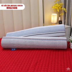 Vỏ gối ôm vải sợi gỗ Misuko Green MIG2406
