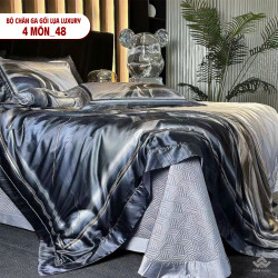 Bộ chăn ga gối lụa Luxury cao cấp nhập khẩu 4 món 48