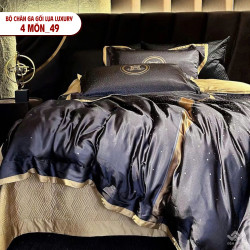 Bộ chăn ga gối lụa Luxury cao cấp nhập khẩu 4 món 49