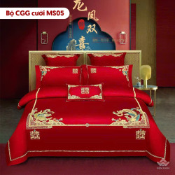 Chăn ga gối cưới mã MS05